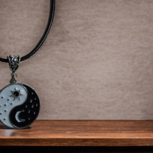 Yin and Yang Sun and Moon Necklace