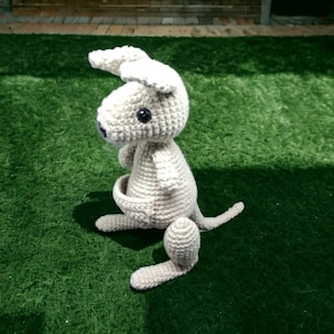 Amigurumi mini Känguru Plüschi