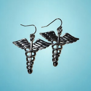 Caduceus earrings