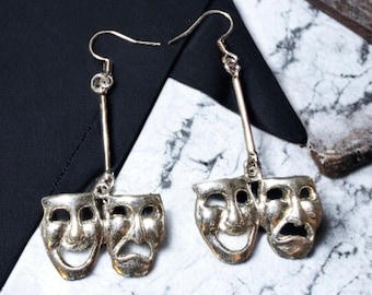 Theatre of pain masks drop earrings