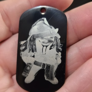 Personalized NAFO FELLA Dog Tag Czarny