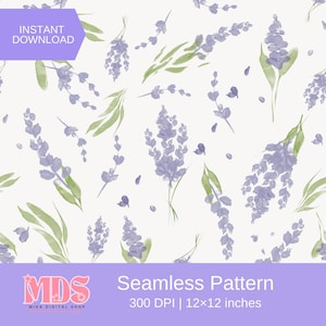 Lavender Seamless Pattern, Floral Seamless Pattern, Floral Seamless, Floral Seamless File, Seamless Pattern Floral, Lavender Pattern PNG