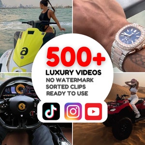 500+ Success Luxury Rich Viral Lifestyle Motivational Video Clips for TikTok, Instagram Reel, YouTube Shorts, Short Video Content, PLR & MRR