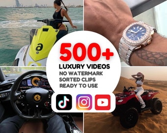 500+ Success Luxury Rich Viral Lifestyle Motivational Video Clips for TikTok, Instagram Reel, YouTube Shorts, Short Video Content, PLR & MRR