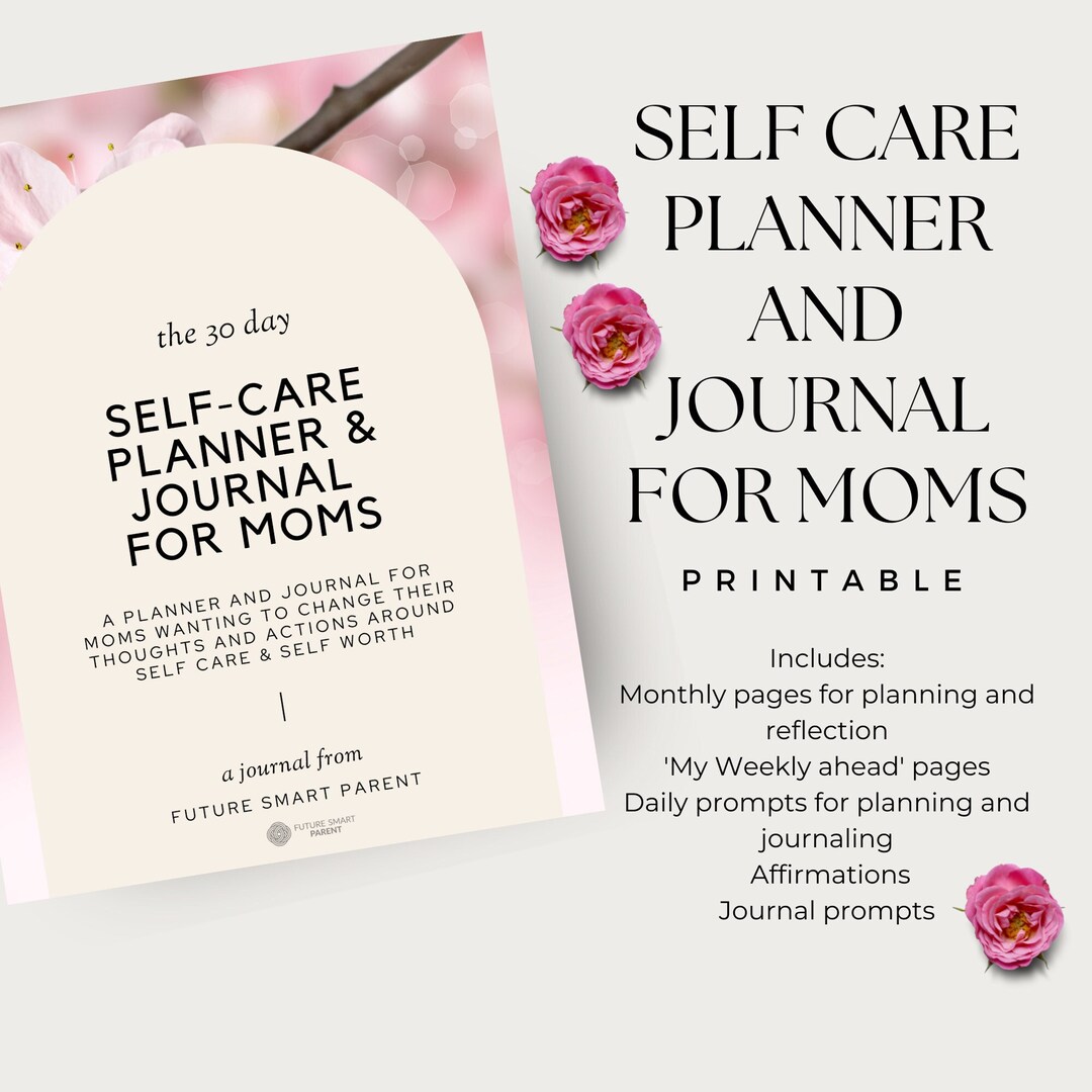 Self Care Planner and Journal for Moms | Journal Prompts | Self Care ...