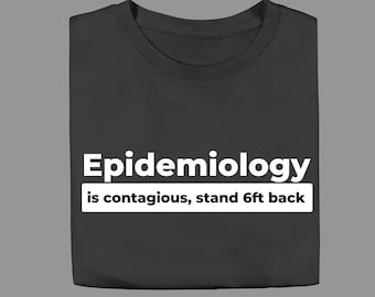 Folkhälsokonsert T-shirt - Smittsam, epidemiologi, vetenskap, gåva, statistik vaccinera examen kortärmad epidemiolog unik
