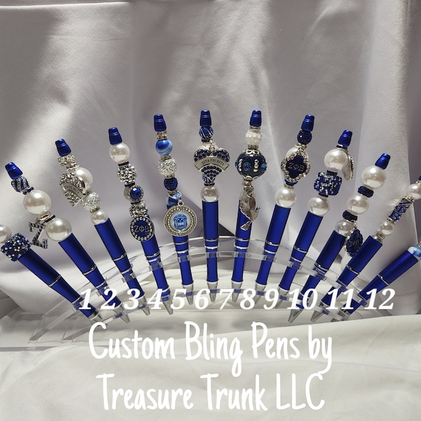 Zeta Phi Beta Inspired-Custom Luxury Bling Pens - Sorority Edition