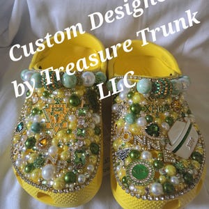 Custom Luxury Crocs - Sorority Edition Chi Eta Phi Inspired