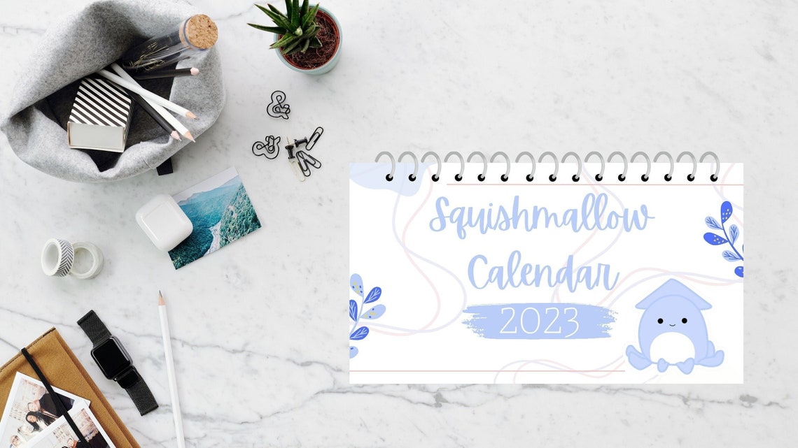 Squishmallow 2023 Calendar Printable Instant Download Digital Download
