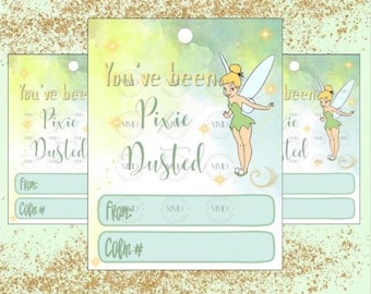 Pixie Dust Gift Tags – Disney Cruise gift Tag – Printable Fish Extender Card – Instant Download – Cruise Door Gift Tags
