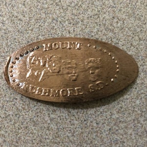 Elongated Pressed Mt Rushmore Penny