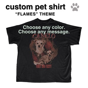Custom Pet Tshirt, Lightning Retro Dog Tshirt, Gift for Her Custom Pet Tshirt, Lightning Retro Dog Tshirt, Gift for Her