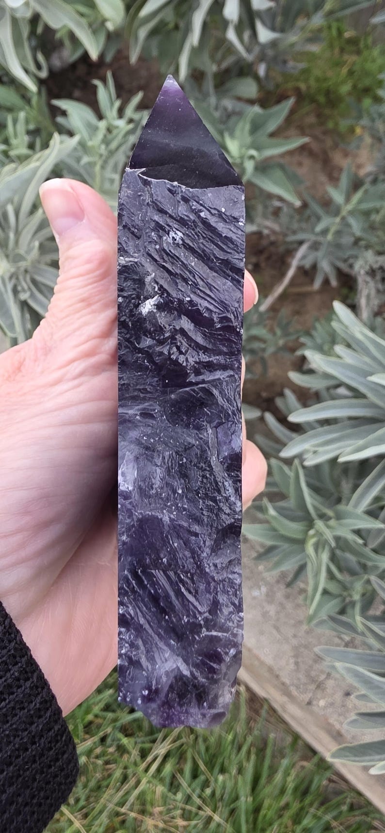 Raw Edge Druzy Rainbow Fluorite Tower 4 Etsy