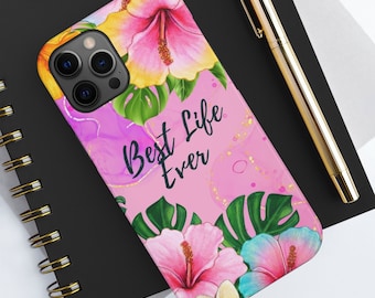 JW iphone case, Pink Tropical Design, JW iphone case, Best Life Ever JW iphone case, iphone cases for jws, iphone cases for jw sisters