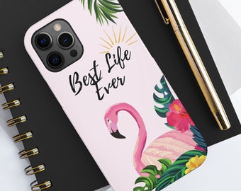JW iphone case, Pink Flamingo Tropical Design, JW phone case, Best Life Ever JW iphone case, iphone cases for jws, jw iphone case for sister
