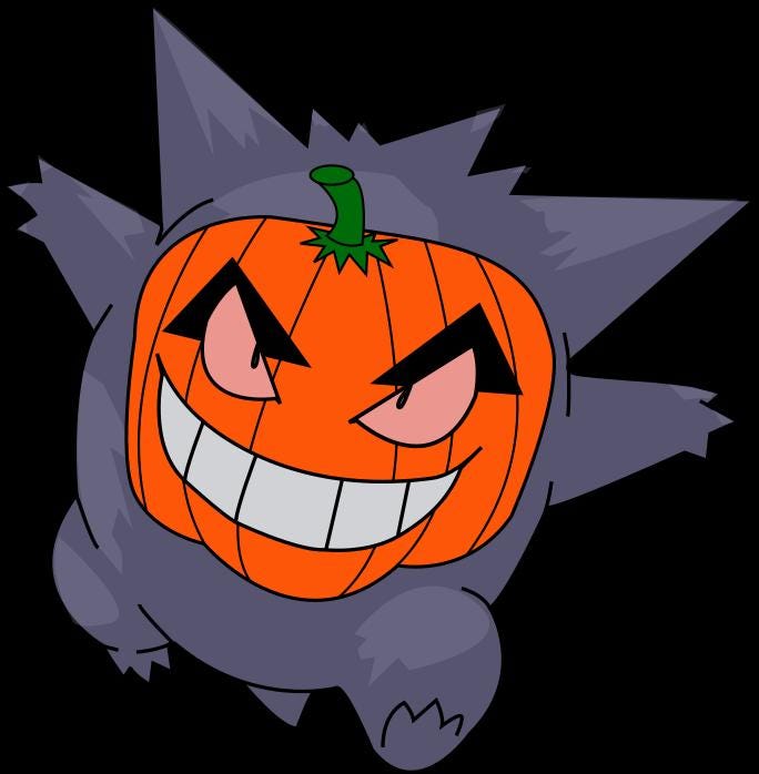 ハロウィーンと秋にぴったりの、カボチャのフェイスペイントを施した