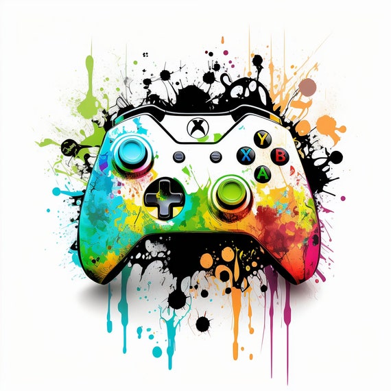 Graffiti Game Controller, PNG - Gamer Life, Digital T-Shirt PNG,  Sublimation Design, DTG, Gaming ClipArt