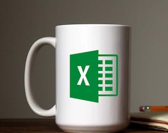 Microsoft Excel Logo Full Color SVG and PNG - Transparent Background, Computer lover, Digital shirt pgn, Sublimation Design, DTG