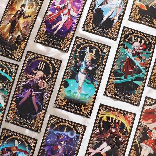 Genshin Oracle Cards Etsy UK