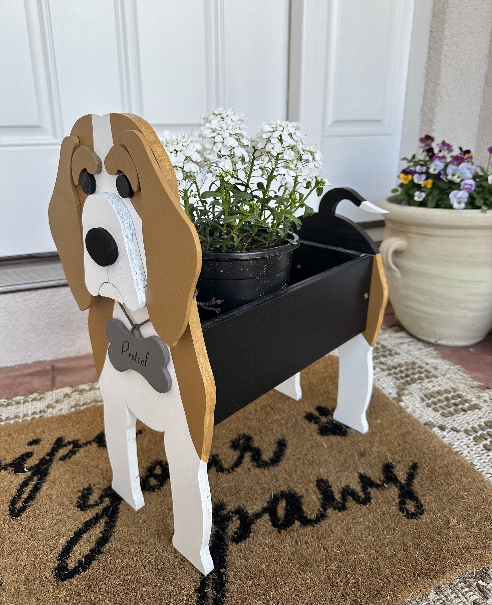 Beagle Wooden Flower Planter Box Made in West Virginia - Etsy