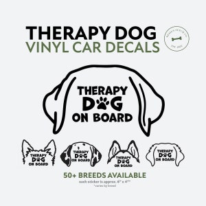 Therapie Hond Vinyl Auto Stickers