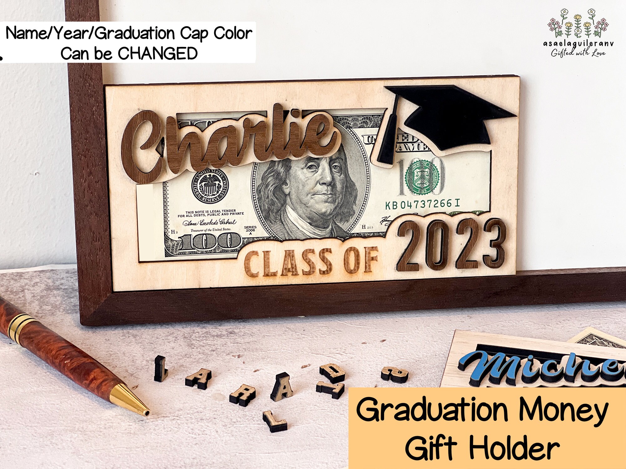 Personalized Graduation Money Gift Holder Graduation Cash Etsy