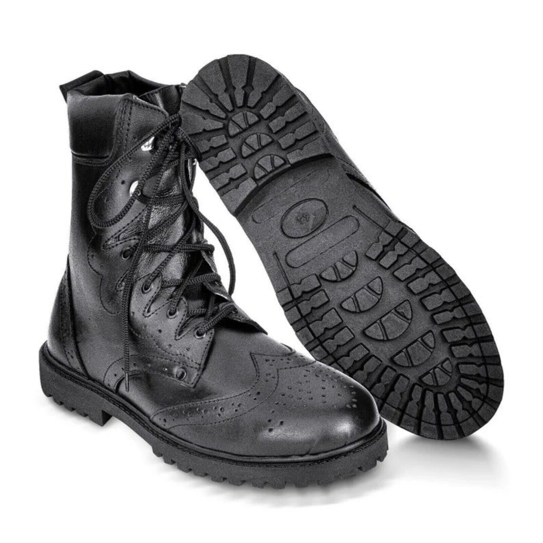 Kilt Ghillie Brogue Scottish Kilt Boots Rubber Sole Kilt Boots Scottish Black Kilt Real Leather