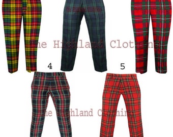 Tartan Pants Scottish Outfit Trews Tartan Trousers - Golf Pants - Scotland Traditional Highland Dress Pant For Wedding - Trouser For Sale