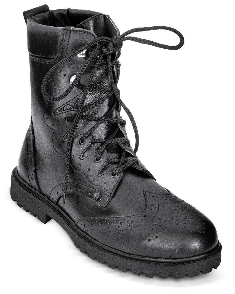 Kilt Ghillie Brogue Scottish Kilt Boots Rubber Sole Kilt Boots Scottish Black Kilt Real Leather
