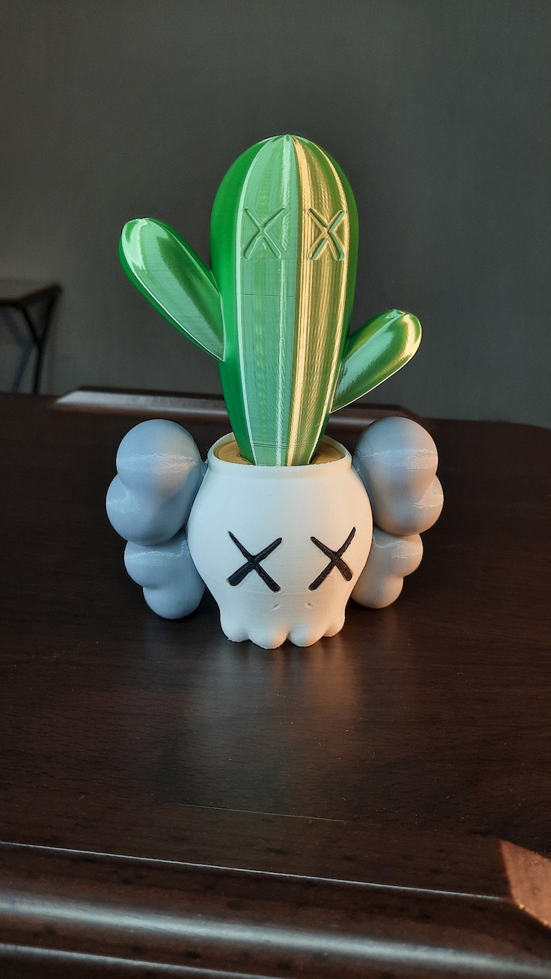 Kaws Cactus Flowerpot Figurine Plant Base Decoration Kaws Companion