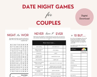 Date Night Games for Couples: Printable Relationship Games (PDF)