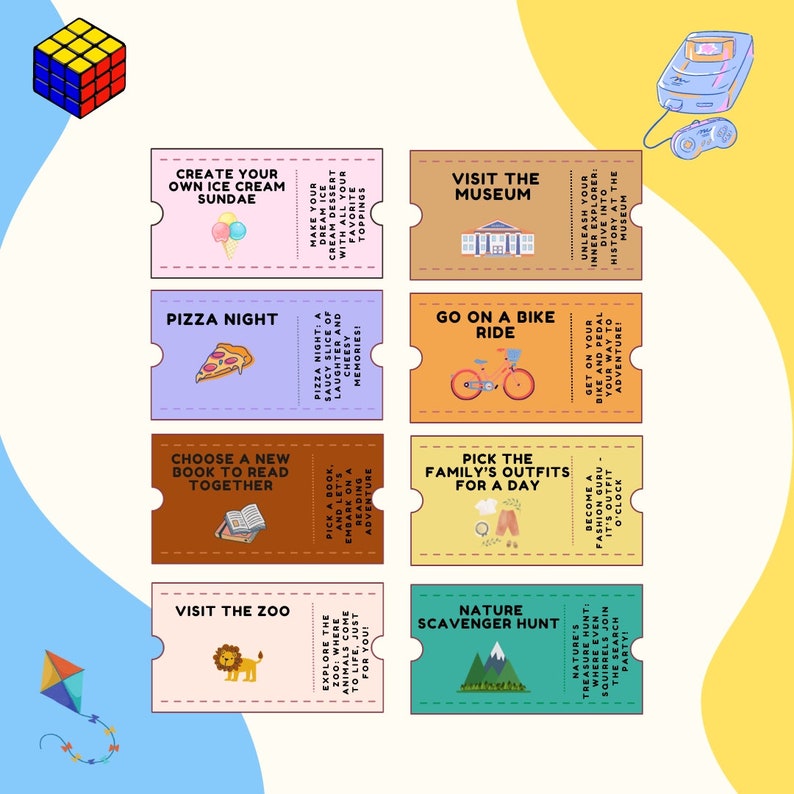 Printable Kids Reward Coupons, Editable Kids Coupons, Birthday Coupon ...