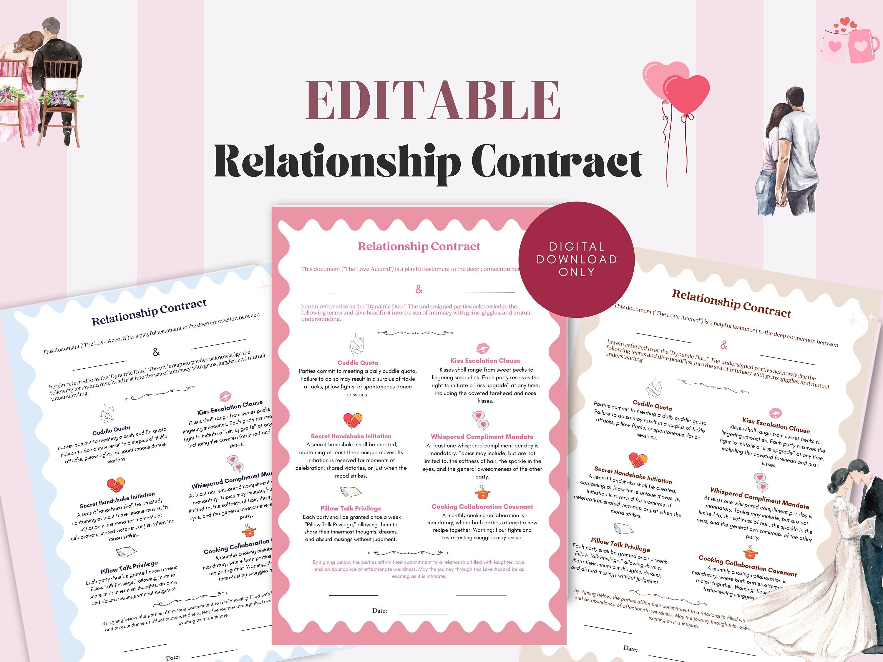 Is A Relationship Contract The Answer To Your Problems? - 1k93ugx