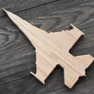 F-16 Falcon 12&quot; Wood Jet Silhouette
