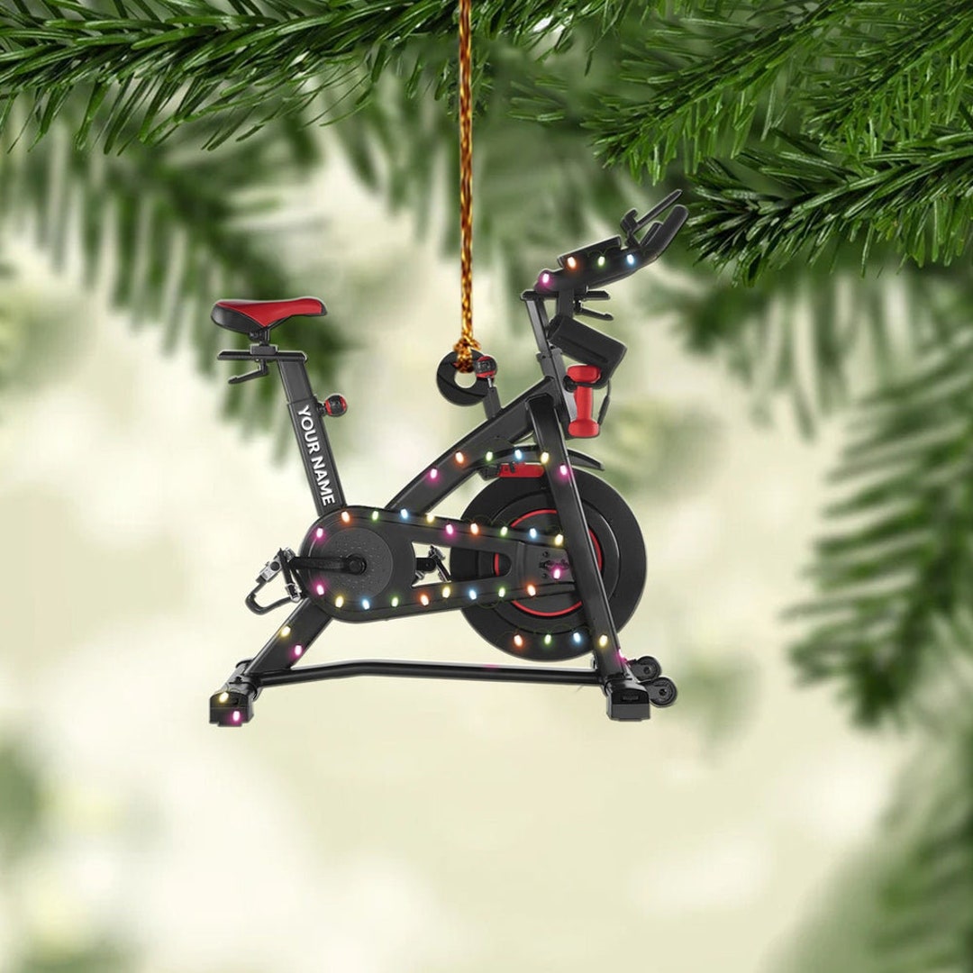 Personalized Exercise Bikes Gym Christmas Ornament Gym Etsy