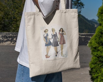 Tote bag, Aesthetic tote bag, Aesthetic, Art tote bag, Art, Vintage tote bag, Gift for her, gift for him