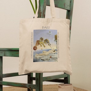 Tote bag, Dali tote bag, Aesthetic tote bag, Aesthetic, Gift for her, Gift for him, Art tote bag, Art