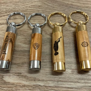 LDS Oil Vial - Olive Wood (olivewood) from the Holy Land w/ Free Engraving - for Priesthood Holders, Missionaries, Bishops, Fathers Day