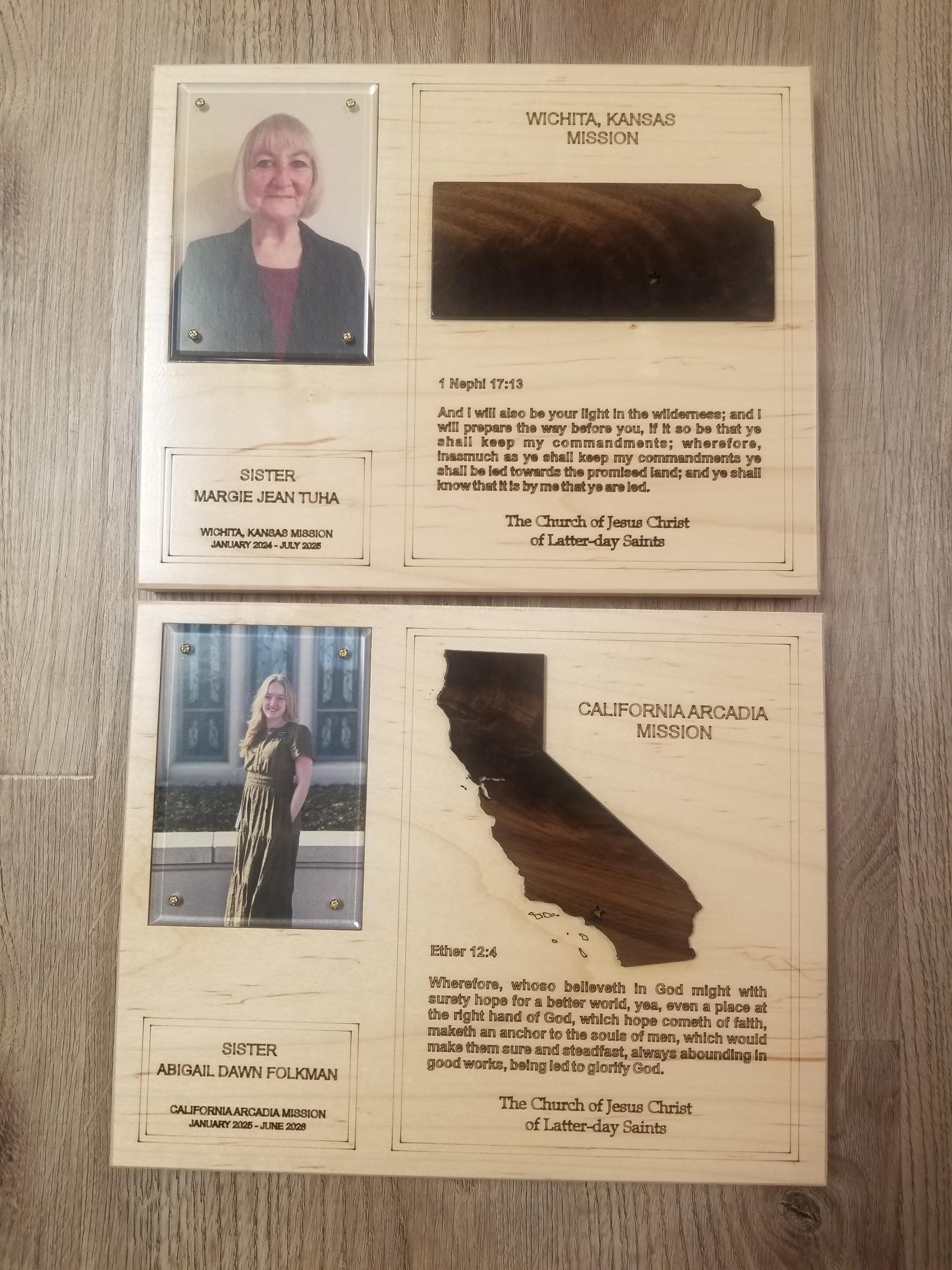 LDS Missionary Plaque, Custom Design, Personalization, Elder and Sister ...