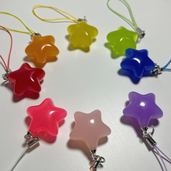 Jelly star phone charms!