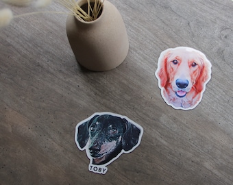 Benutzerdefinierter animierter Tiermagnet - geschnittener Haustier-Kühlschrankmagnet - personalisierte Haustiermagnete - Hunde- oder Katzenmagnete