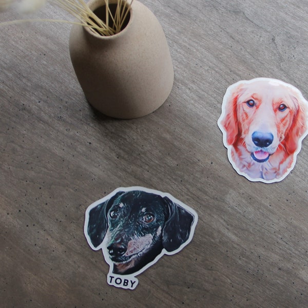 Imán de animales animado personalizado - Imán de refrigerador de mascotas cortado - Imanes de mascotas personalizados - Imanes de perros o gatos