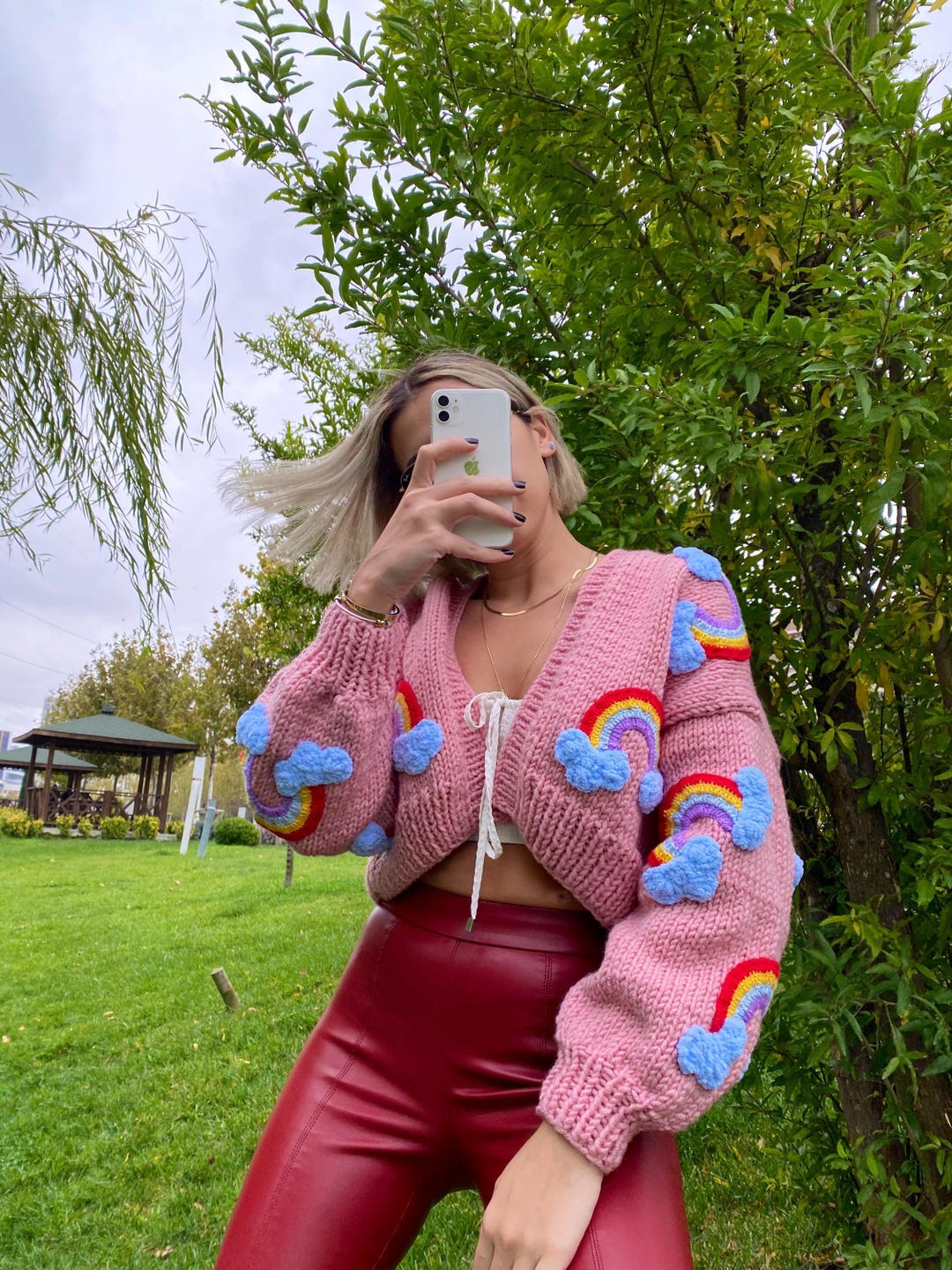 Rainbow Loose Cardigan