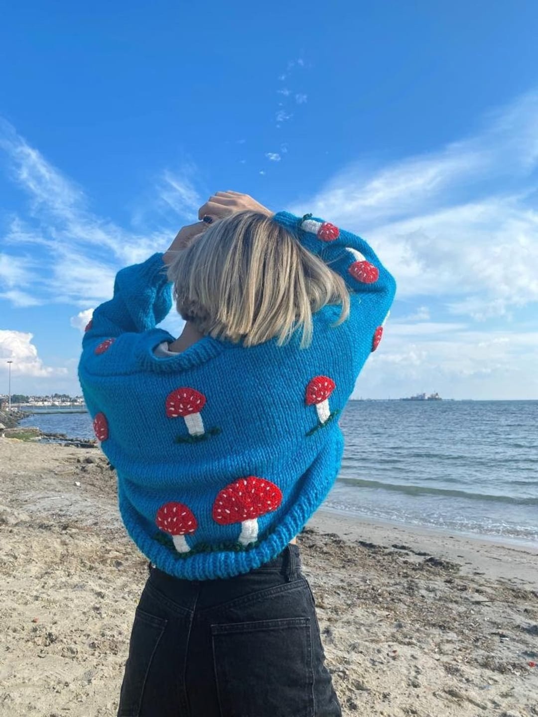 Mushroom Cardigan,handmade Mushroom Shaped Cardigan for Women,handmade ...
