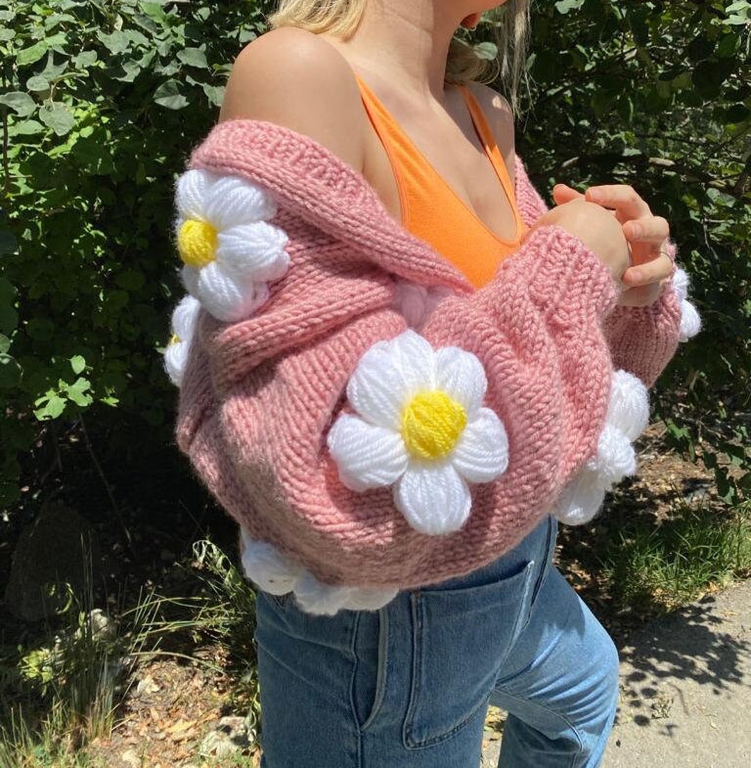 Daisy Cardigan for Women,handmade Big Daisy Shaped,soft Knitted Flower Cardigan,daist Pattern Gift,crochet Daisy Sweater,friendship Gift - Etsy Daisy Cardigan for Women,handmade Big Daisy Shaped,soft Knitted Flower Cardigan,daist Pattern Gift,crochet Daisy Sweater,friendship Gift - Etsy