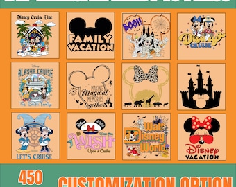 Custom Disney Family Trip 2026 DTF Transfer, Personalized Mickey Minnie Matching Shirt Design, Theme Park Vacation, Family Adventure