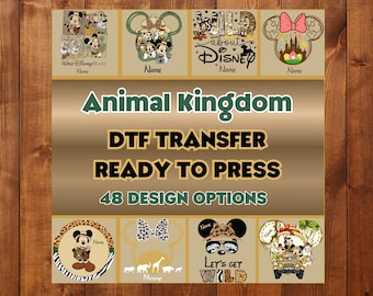 Disney Animal Kingdom Safari DTF Transfer 2026 – Custom Name Family Vacation Shirt – Jungle Trip