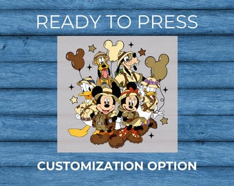 Animal Kingdom 2026 Safari DTF Transfer – Personalized Disney Family Trip Shirt – Ready to Press