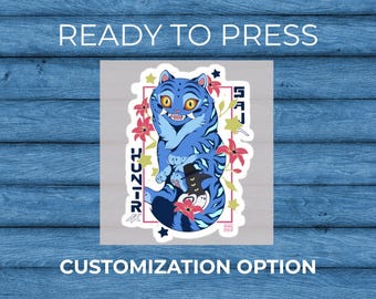 Huntrix Derpy DTF Transfer – Kpop Grunge Spray Texture Shirt Design – Ready to Press Decal
