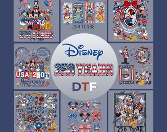 Disney America 250th Anniversary DTF Transfer